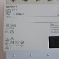 Дефектнотокова защита Siemens 25A трифазна 4Р нова, снимка 1 - Други машини и части - 42282799
