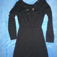 Черна рокля , снимка 5 - Рокли - 30224892