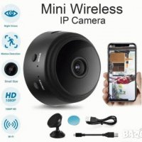 Мини Камера с WiFi Full HD 1080p, снимка 1 - Камери - 29911149