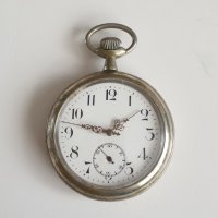  Голям джобен часовник с два капака -68мм, снимка 8 - Антикварни и старинни предмети - 40538107