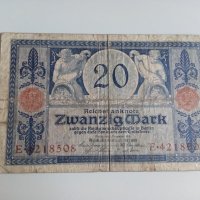 20 марки 1915 Германия, снимка 1 - Нумизматика и бонистика - 37108338
