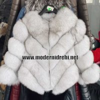 Палто естествен косъм лисица, снимка 3 - Палта, манта - 30363575