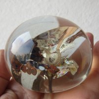 преспапие стъкло с пеперуда, снимка 4 - Колекции - 29576162