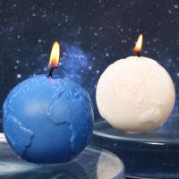 Силиконов молд за свещи планета Земя , фондан , сапун , гипс , епоксидна смола , 3D планети, снимка 4 - Други - 39852433