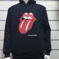Нов мъжки суичър с трансферен печат на музикалната група Rolling Stones, снимка 1 - Суичъри - 30586389