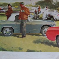 Ретро Рекламен проспект на автомобил Austin Healey Sprite Mk||| формат А4 на Английски език, снимка 7 - Специализирана литература - 37255587