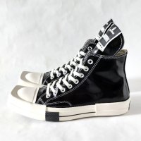 НОВИ Converse x RICK OWENS DRKSHDW TURBODRK HI Black/ Egret/ Bone White Унисекс Кецове 41,5 / 26см, снимка 4 - Кецове - 44475050