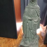 Стара бронзова статуя, снимка 1 - Антикварни и старинни предмети - 42462465