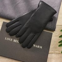 Нови дамски кожени топли ръкавици Жени Момичета Подарък истинска кожа, снимка 4 - Ръкавици - 42337472