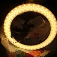 Голям Ринг за Фото или Видео Осветление със Стойка и Нагласяща се Светлина Топла Студена R60X Ring, снимка 7 - Светкавици, студийно осветление - 39246019