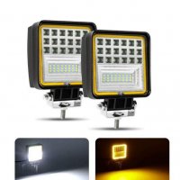 Диоден Халоген за мъглa,Работна лампа ,LED ,IP67 ,42 LED ,126W,12-24V,3 Функции на светене, снимка 1 - Аксесоари и консумативи - 29215738