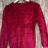 Червена блуза, снимка 2 - Блузи с дълъг ръкав и пуловери - 42835390