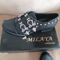 Дамски черни обувки , снимка 4 - Дамски ежедневни обувки - 42310188