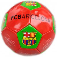 Футболна кожена топка за игра на футбол за фенове на отбор Барселона, снимка 1 - Детски топки - 35105782