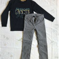 детска блуза с панталон-джинси 134-140 см, снимка 1 - Детски комплекти - 42285890