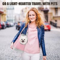 Нова дишаща регулируема чанта с джобове за куче пътуване домашен любимец, снимка 7 - Други - 42364243