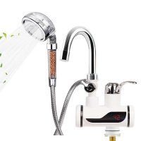 Нагревател за чешма с душ, Турмалинова слушалка, Вертикален или Хоризонтален, снимка 1 - Смесители - 34141602