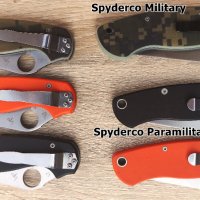 Сгъваем нож Spyderco Military / Paramilitary / FA35, снимка 4 - Ножове - 19574898