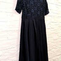 Swing официална рокля, тъмносиня, дантела, L/XL размер , снимка 11 - Рокли - 38350234