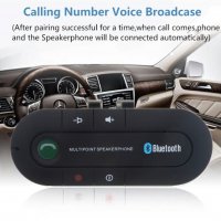 Блутут хендсфрий Bluetooth 4.1 комплект за свободни ръце Handsfree за кола с щипка Аудио адаптер Без, снимка 2 - Аксесоари и консумативи - 38280887
