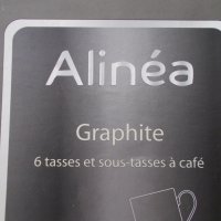 Продавам Френски сервиз за кафе ALINEA GRAPFITE -Нов , снимка 2 - Сервизи - 33715917
