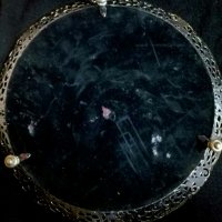 Уникален поднос с огледална повърхност, снимка 4 - Антикварни и старинни предмети - 31828794