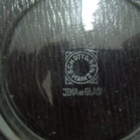 № 5144 стари стъклени чаши с метални подстакани   - 4 броя   - стъкло - JENA GLAS - надпис / печат /, снимка 3 - Други ценни предмети - 32187110