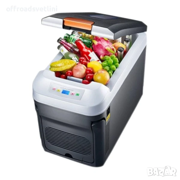 Хладилна кутия 25L 12V/24V/220V - Охлаждане до -5°C и отопление до 68°C за кола и дом, снимка 1