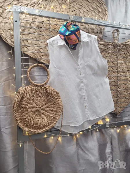 Ленена риза без ръкав- XL/ XXL, снимка 1