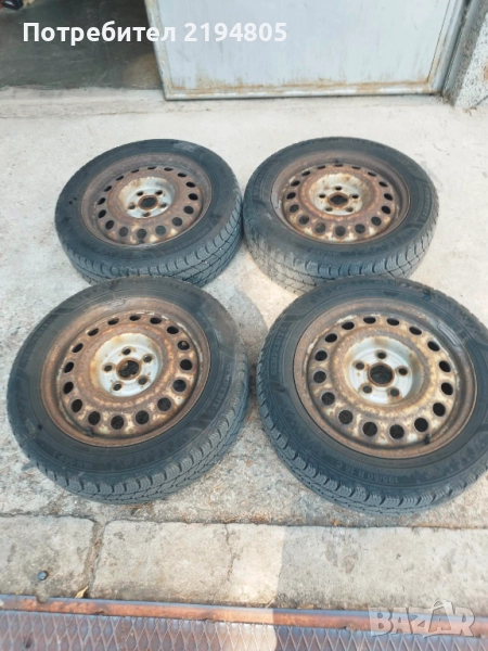  ДЖАНТИ С ГУМИ ЗА VW 195/60/16 C, снимка 1