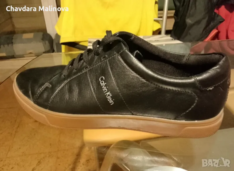 Кожени черни обувки Calvin Klein, снимка 1