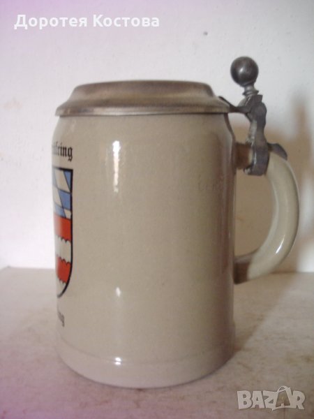 Стара красива халба за бира 3, снимка 1