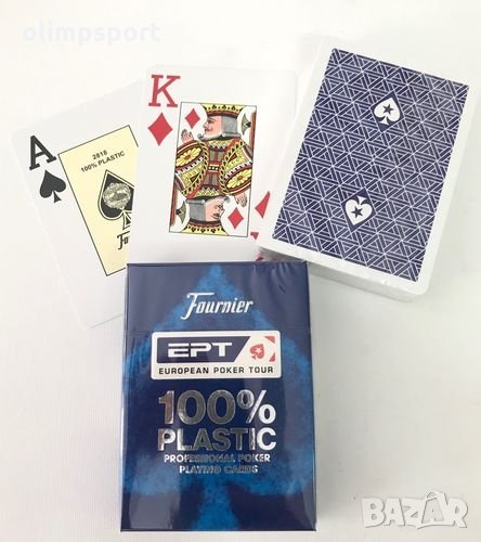 карти за игра FOURNIER EPT 100% PLASTIC нови  European Poker Tour от PokerStars е една от най-извест, снимка 1