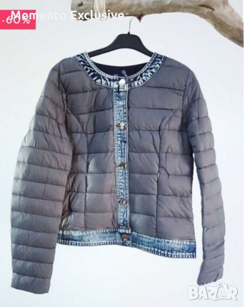 РАЗПРОДАЖБА!!! Ултра леко дамско яке "Frime" с дънкови орнаменти, снимка 1