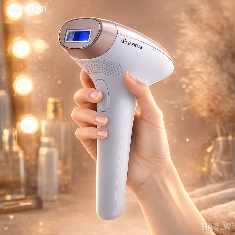 Лазерен апарат за обезкосмяване Lexical LLH-5585 с ледено охлаждане и 9 нива на интензитет, снимка 1