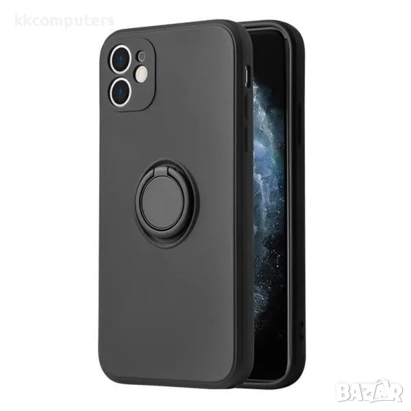 Калъф силикон Finger Grip / Черен / за Samsung S25 Plus, снимка 1