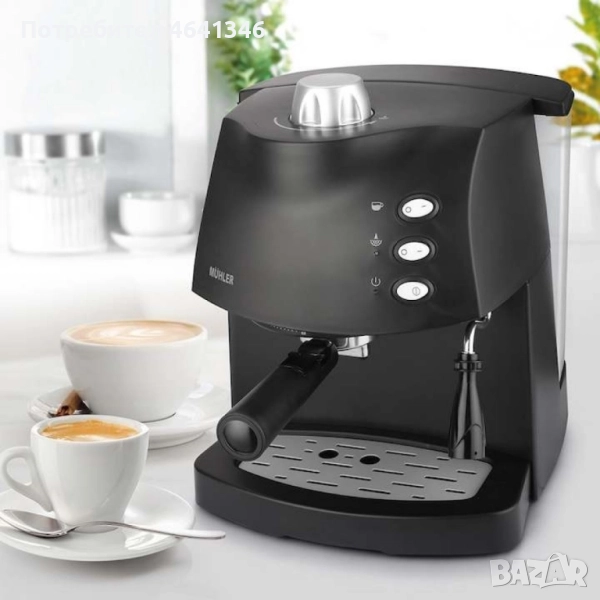 Стилна кафемашина за експресо с каймак, снимка 1