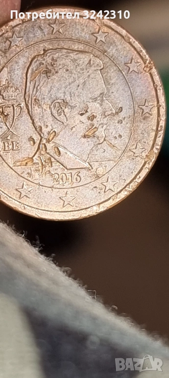 Монета от 5 евроцента, Белгия 2016 г., снимка 1