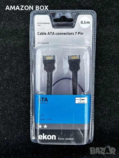 Кабел Ekon ATA 7-pin (мъжко към мъжко), 0.5 м, снимка 1