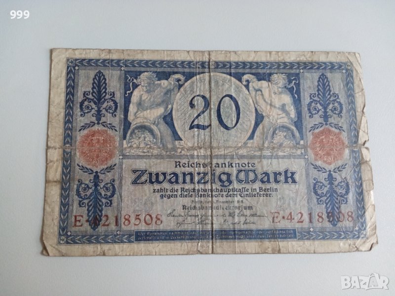 20 марки 1915 Германия, снимка 1