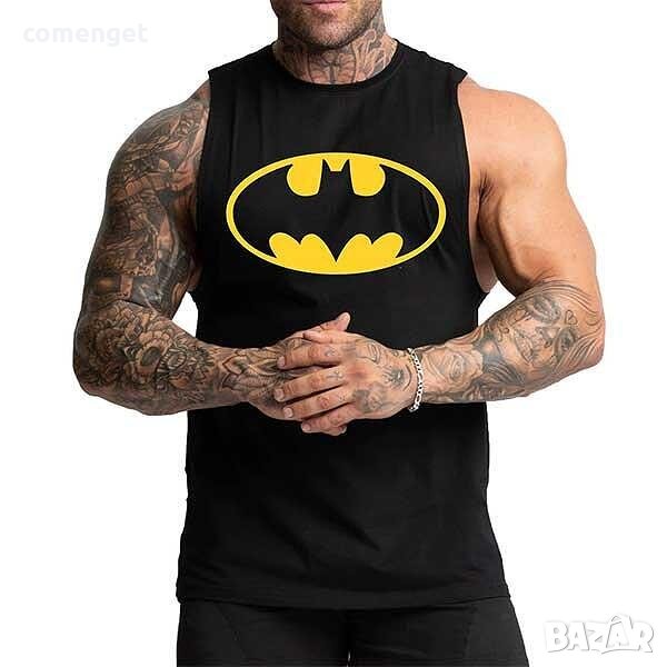 FITNESS! Мъжки потник BATMAN / БАТМАН с хитов принт! Бъди различен поръчай с твоя идея!, снимка 1