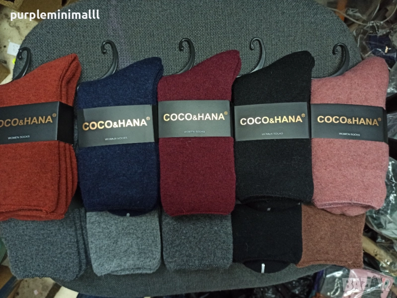 Дамски вълнени термо чорапи топли зимни, снимка 1