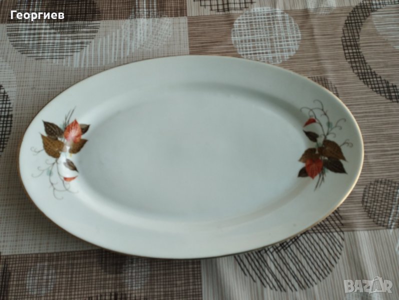 Голяма порцеланова чиния за плато (сирена,колбаси), снимка 1