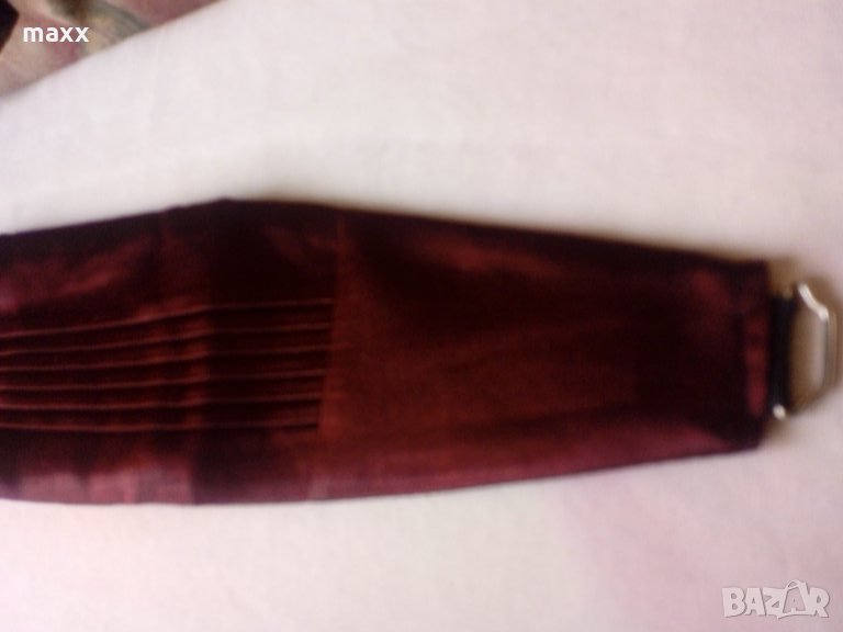 Колан винено, плат и ластик , снимка 1