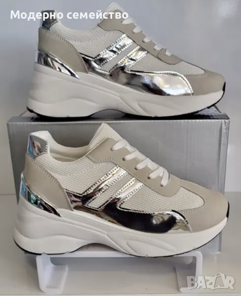 Дамски маратонки с връзки , снимка 1