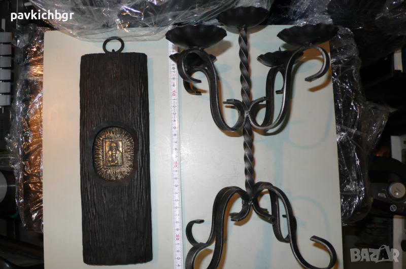 Свещник с икона, снимка 1