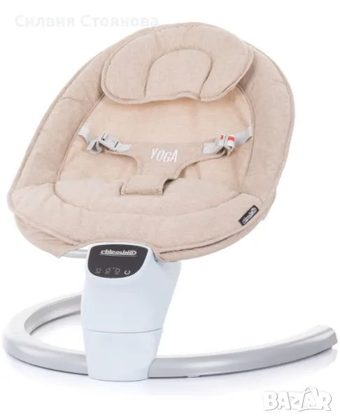 CHIPOLINO Електрическа бебешка люлка - шезлонг ЙОГА ЛАТЕ, снимка 1