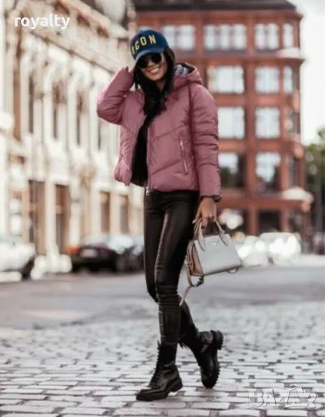 Късо дамско зимно яке със силиконова вата , снимка 1