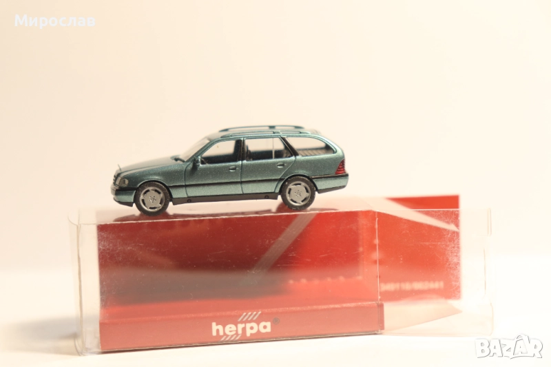 HERPA H0 1/87 MERCEDES NENZ C МОДЕЛ КОЛИЧКА КАМИОН, снимка 1