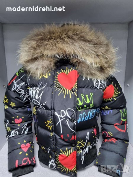 Дамско яке с естествена лисица Moncler код 17, снимка 1